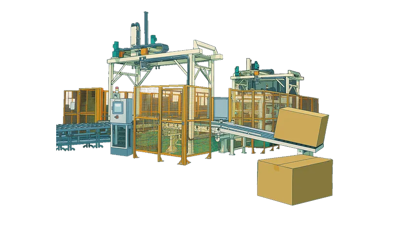 段ボール搬送ライン
